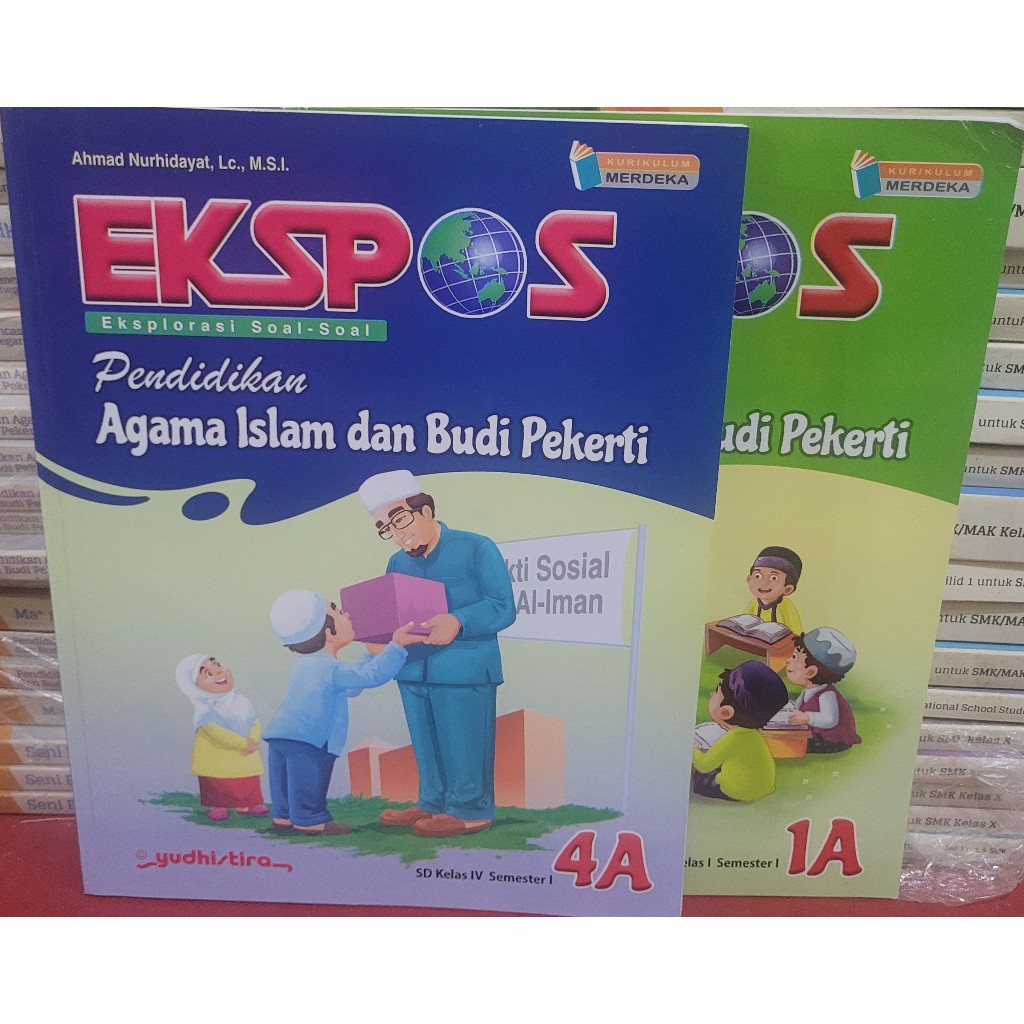 BUKU BEKAS MULUS YUDISTIRA - PEND AGAMA ISLAM DAN BUDI PERKETI KELAS 1A /4A K MERDEKA