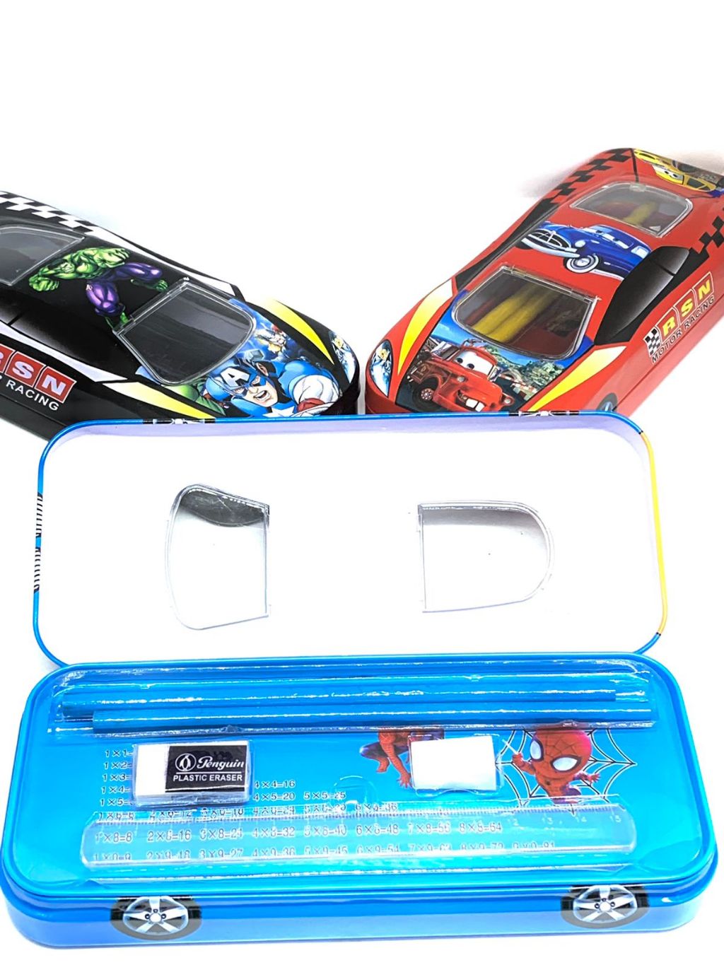 

Tempat Pensil Kaleng Mobil Set Pensil+Penghapus+Rautan+Penggaris GP008-3