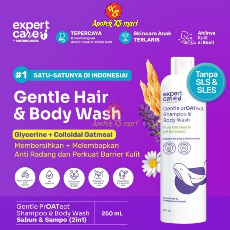 EXPERT CARE SABUN DAN SHAMPO BAYI COLLOIDAL OATMEAL ANAK BAYI 250 ML
