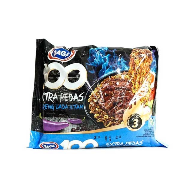 

GAGA 100 EXTRA PEDAS GORENG LADA HITAM 85G