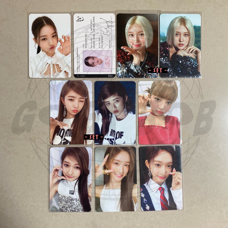 ive wonyoung wony eleven ver2 ver 2 v2 red maung roar idcard id card gaeul afli after like ssq stars