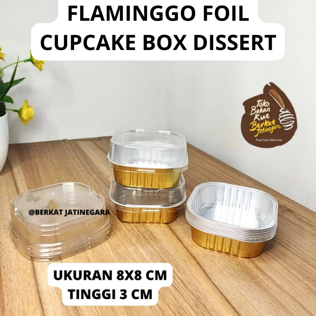 ALUMUNIUM FOIL CUP CAKE/ALUMUNIUM FOIL DESSERT ISI 10 PCS