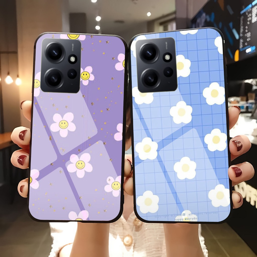 Case Kaca Redmi note 12 - Kesing Hp Redmi note 12  - Case Kaca Kilau  Redmi note 12  - Case  Redmi n