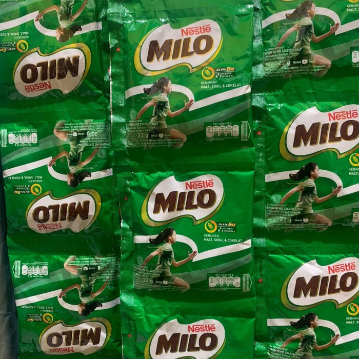 

[ Renteng ] Milo Activ-Go Susu Coklat 10x22gr / Milo Sachet