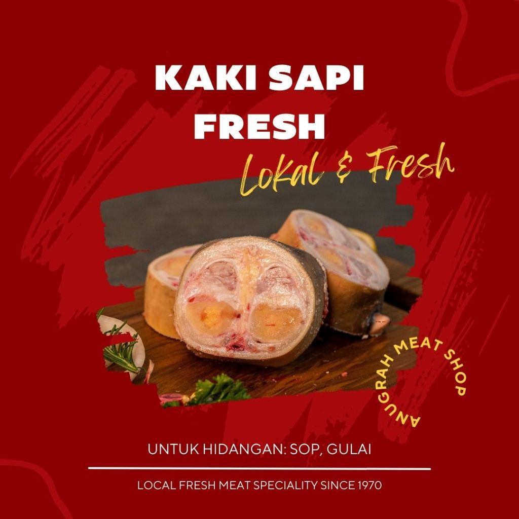 

Kaki Sapi Lokal Segar - Anugrah Meat Shop