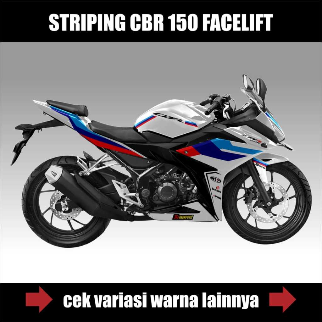 STIKER STRIPING MOTOR CBR 150 FACELIFT / K45N K45G / STIKER DECAL HONDA CBR 150 FACELIFT SEMIFULL