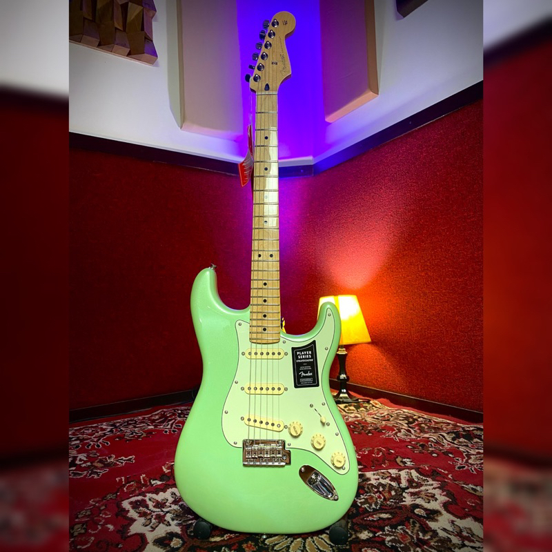 GITAR ELEKTRIK FENDER PLAYER STRATOCASTER MAPLE FB SURF PEARL