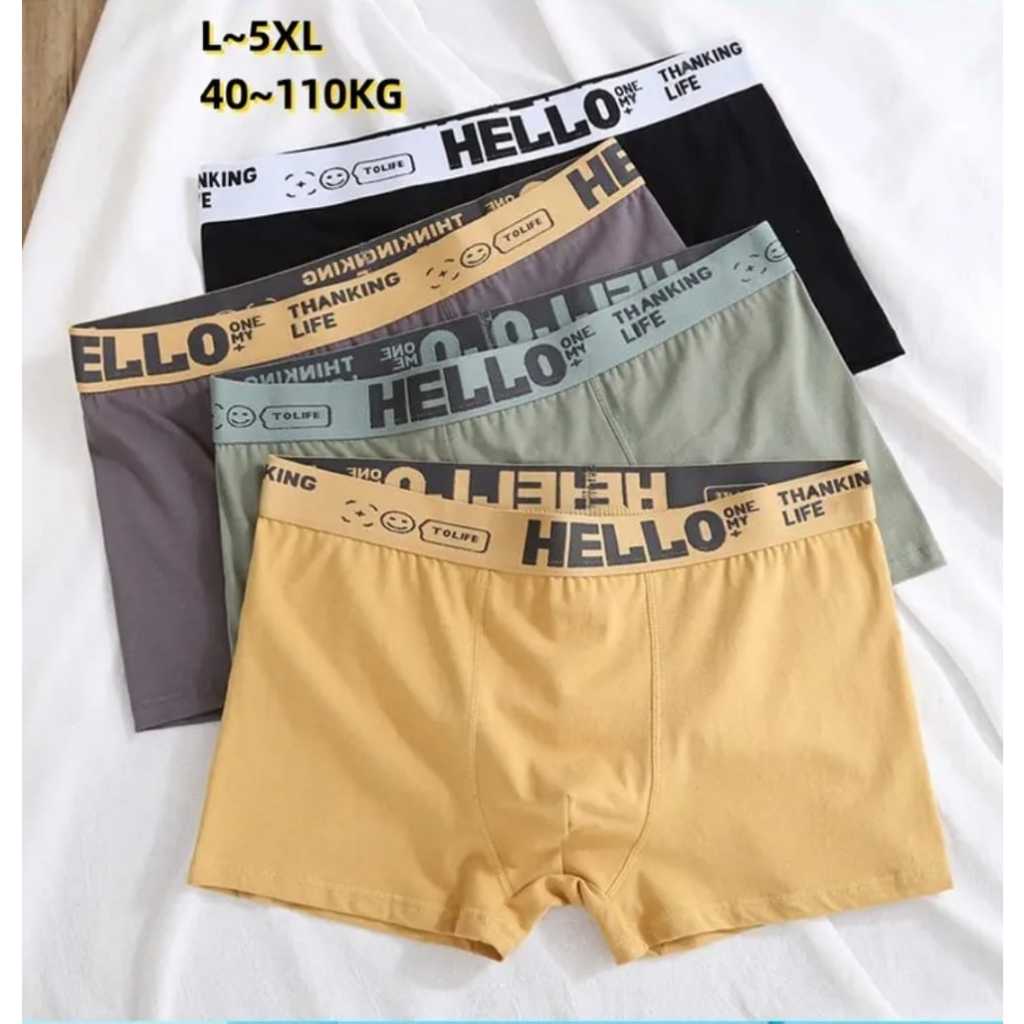 CELANA DALAM BOXER HELLO #BOXER KATUN #SUPER SOFT