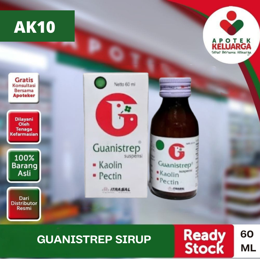 GUANISTREP SIRUP #MEMBANTU MENGATASI DIARE#MENCRET#PADANG