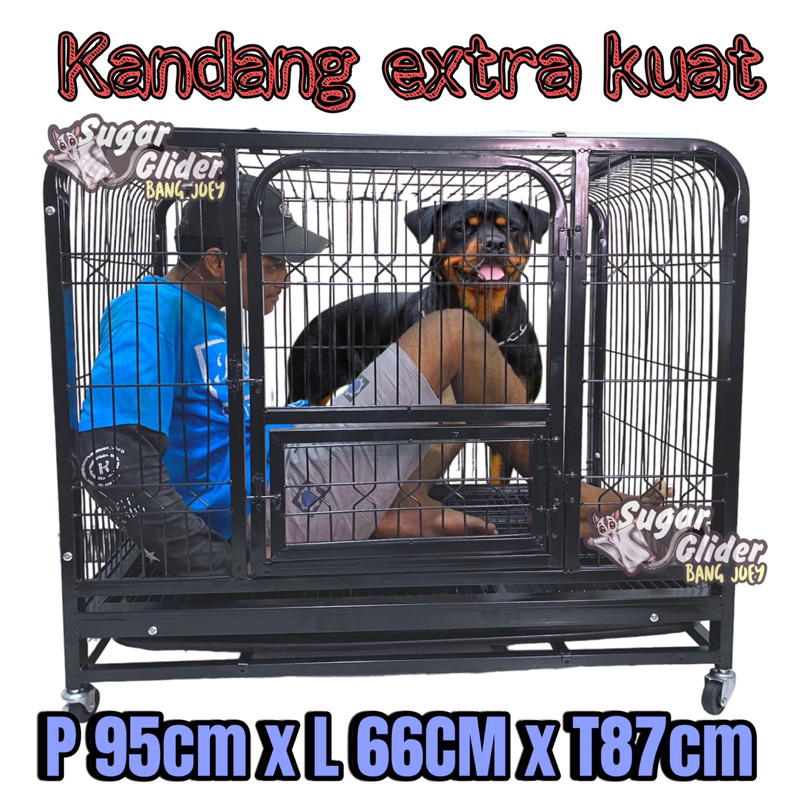 KANDANG ANJING BESI HOLLOW EXTRA HOLLO TEBAL DAN KOKOH DOG CAGE KUAT stainless TEBAL aluminium UK 90