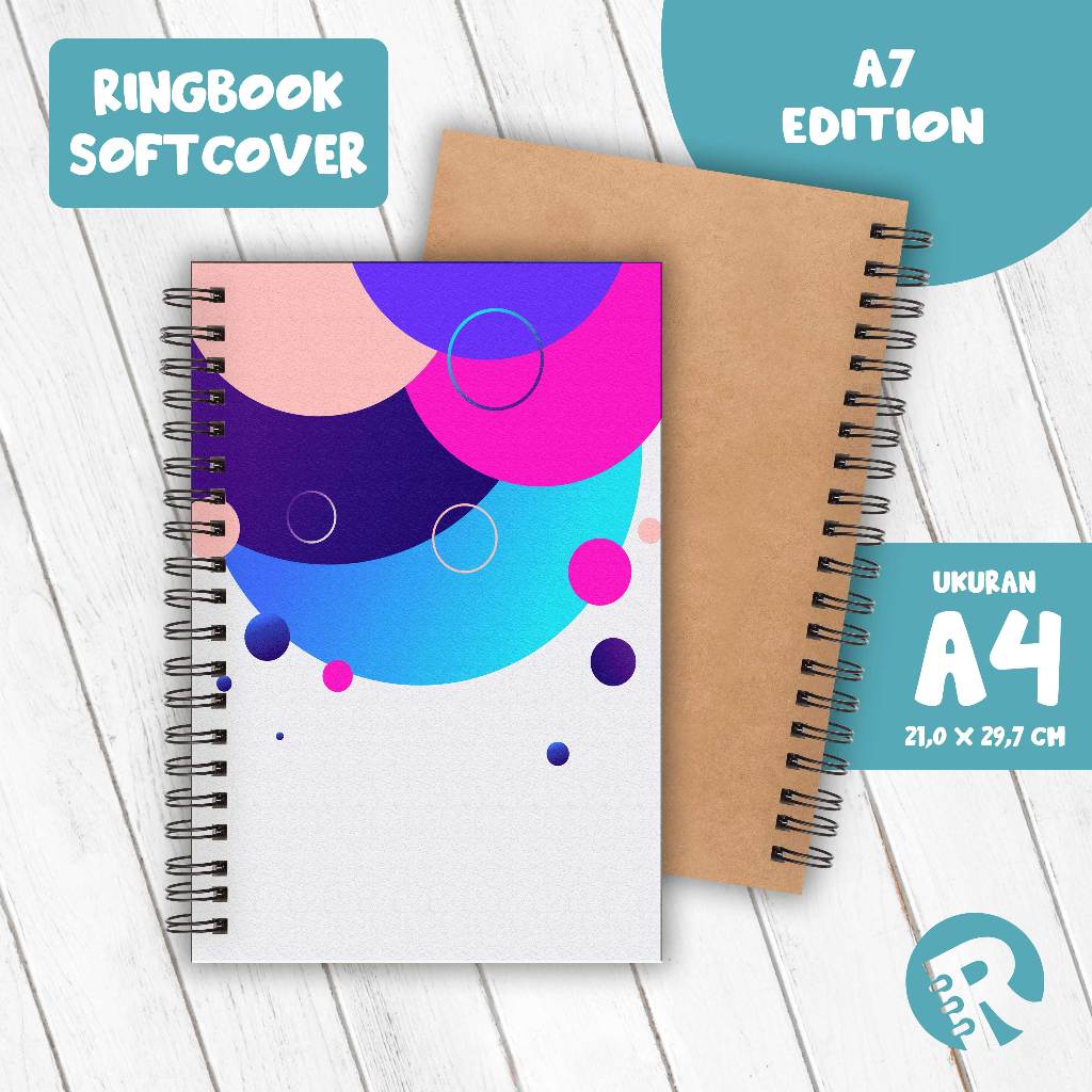 

Ringbook Softcover A4 Buku Catatan Garis/Polos Tema A7