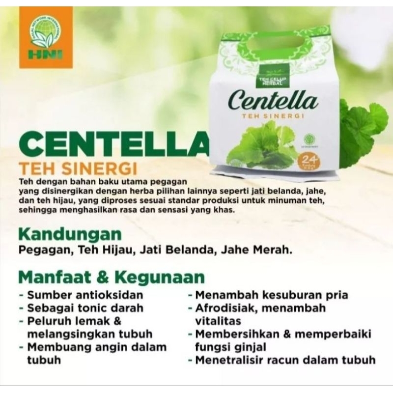

CENTELLA TEH SINERGI HNI HPAI//TEH HERBAL