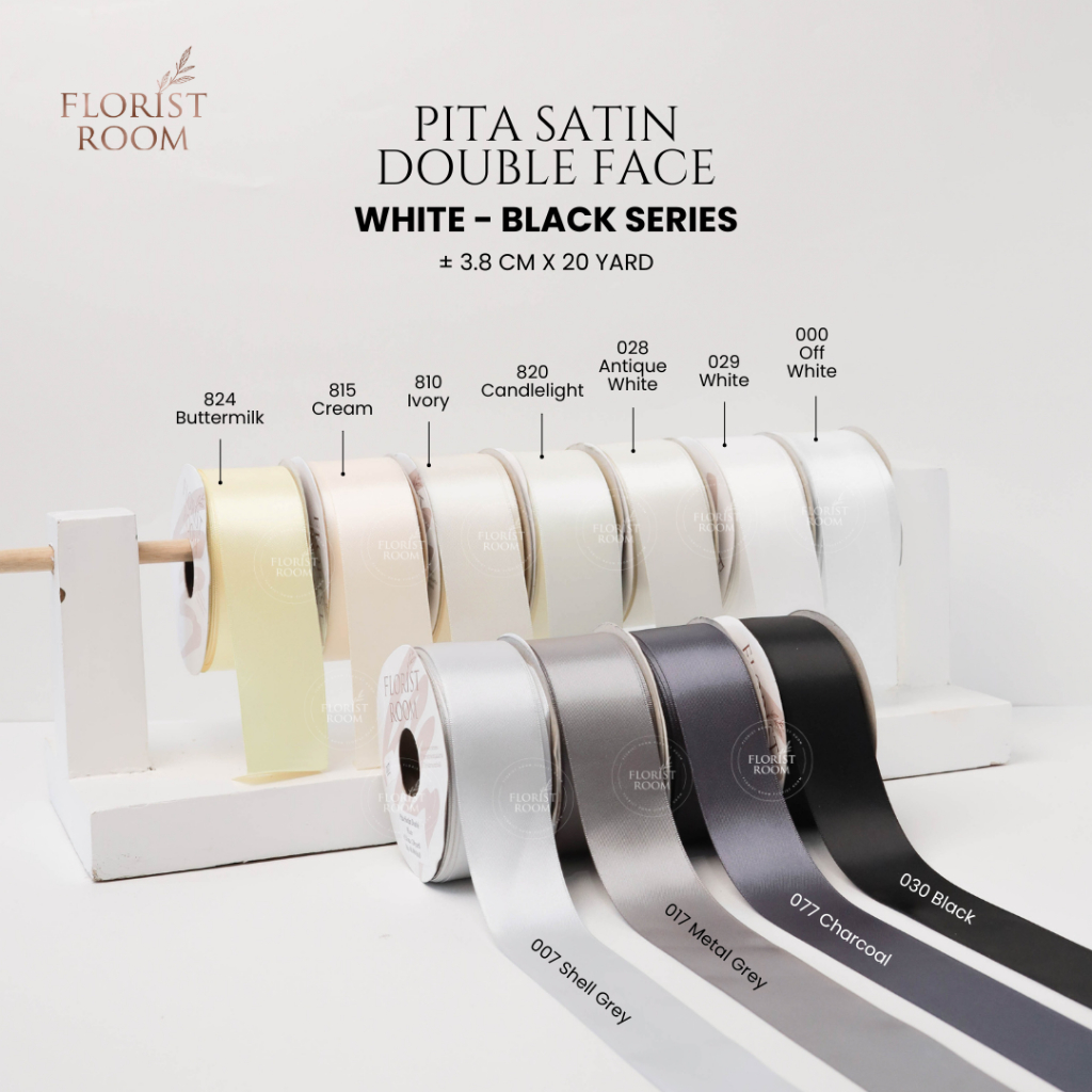 

Pita Satin Double Face ±3.8cm x 20Yard - Satin Ribbon Double Side - Party - Hampers