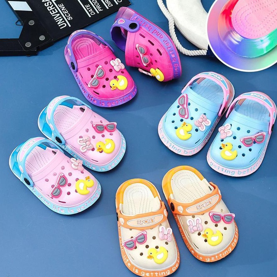 Terbaik.. Sandal Anak Perempuan Baim Sun LED - Sandal Anak Lampu.