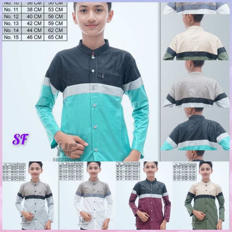 koko anak/koko anak terbaru/koko anak motif kombinasi/koko anak kombinasi/seragam tpa/tpq