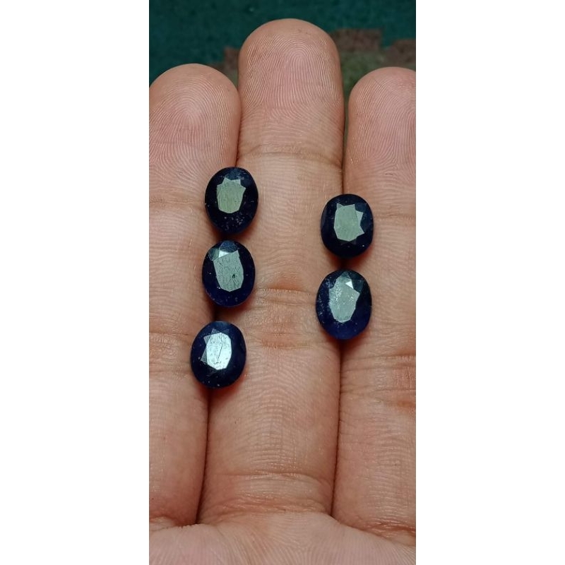 batu permata asli natural blue sapphire termurah harga grosir