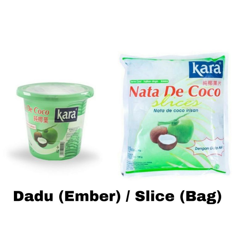 

HEMAT PROMO✅ Nata De Coco Kara Slice / Dadu Kotak 1kg 1L Pouch READY Gosend