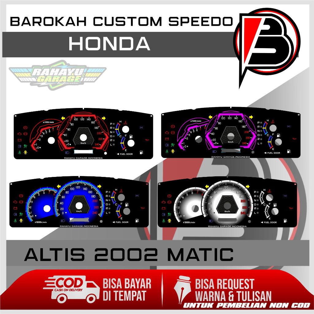 PANEL SPIDOMETER TOYOTA ALTIS 2002MATIC SPEEDOMETER CUSTOM TOYOTA ALTIS 2002 MATIC