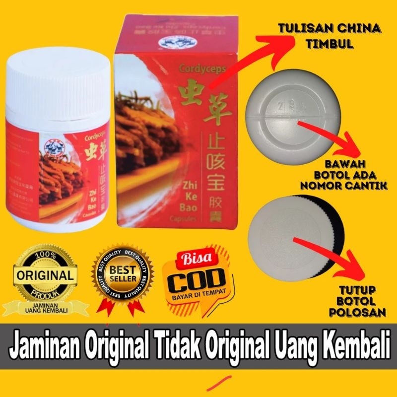 Zhi ke Bao obat batuk , sesak nafas , asma zhikibao cordyceps Zhi ke bao