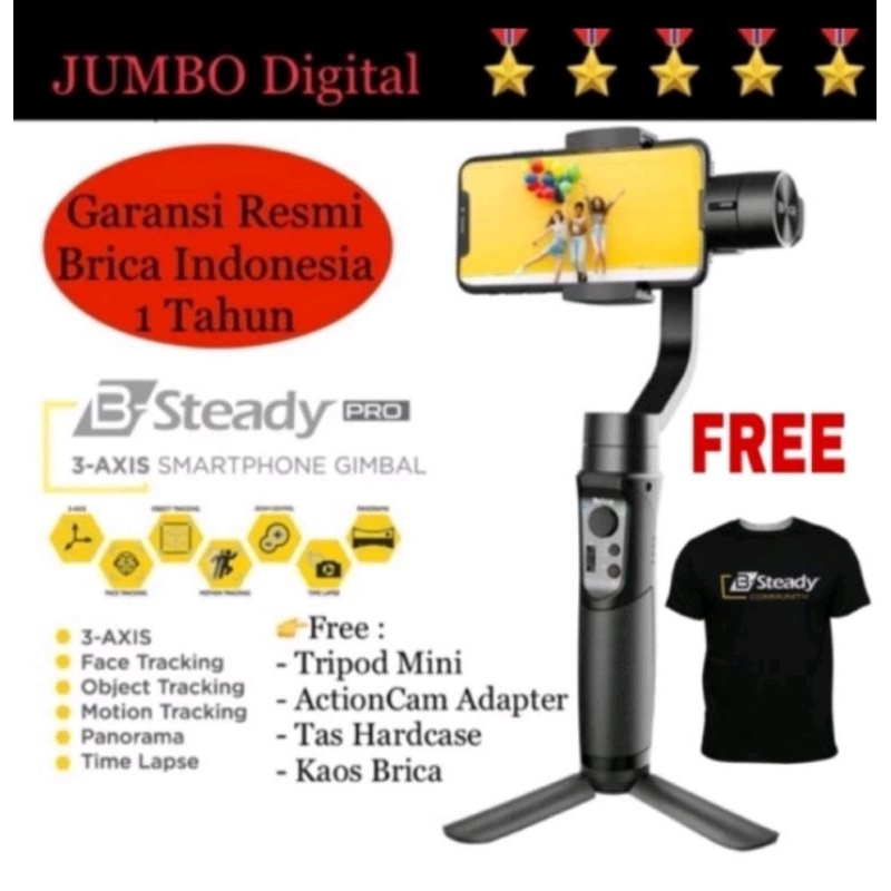 *Brica B-Steady PRO - BSteady PRO - B Steady PRO 3 Axis Gimbal Stabilizer Bsteady PRO*