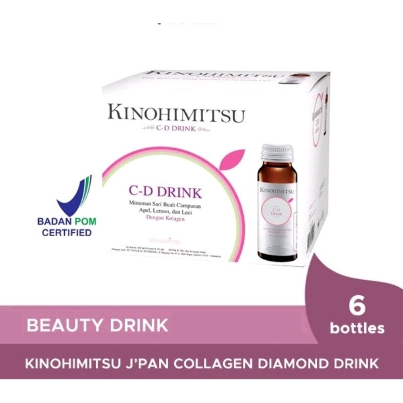 Kinohimitsu J'Pan Collagen Diamond Drink 5300 Whitening Pemutih Badan Glowing 6 Botol