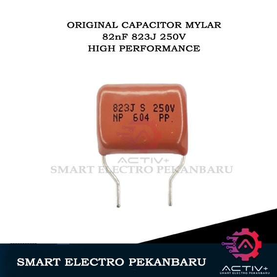 ORIGINAL NP MYLAR 82nF 823J 250V CAPACITOR MILAR 823J 250VOLT KAPASITOR MYLAR 823 250 V 82 nF CAPASI