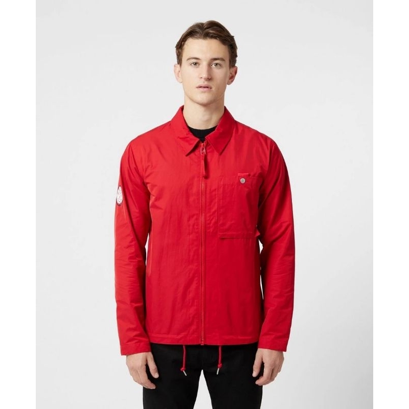 Pretty Green Sorona Overshirt Jacket Red Original