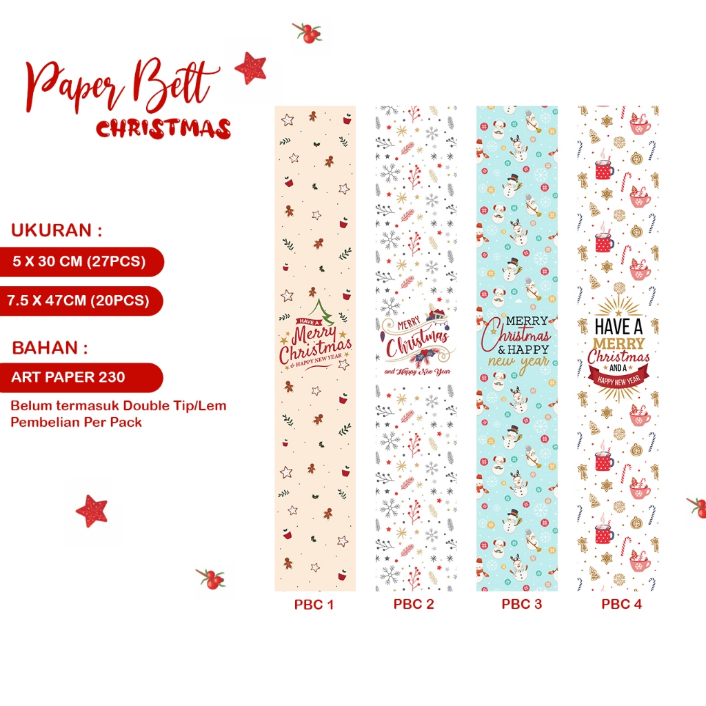 

Paper Belt Label/Paper Belt Toples/Paper Belt Christmast/ Label Natal/Label Toples Natal