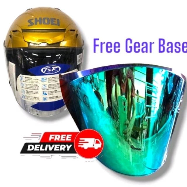 (TM1) Aftermarket Visor Flat TSR J force 3/Shoei CJ1 JF2 JF3 JStream Jack free Gear Base all Varian 