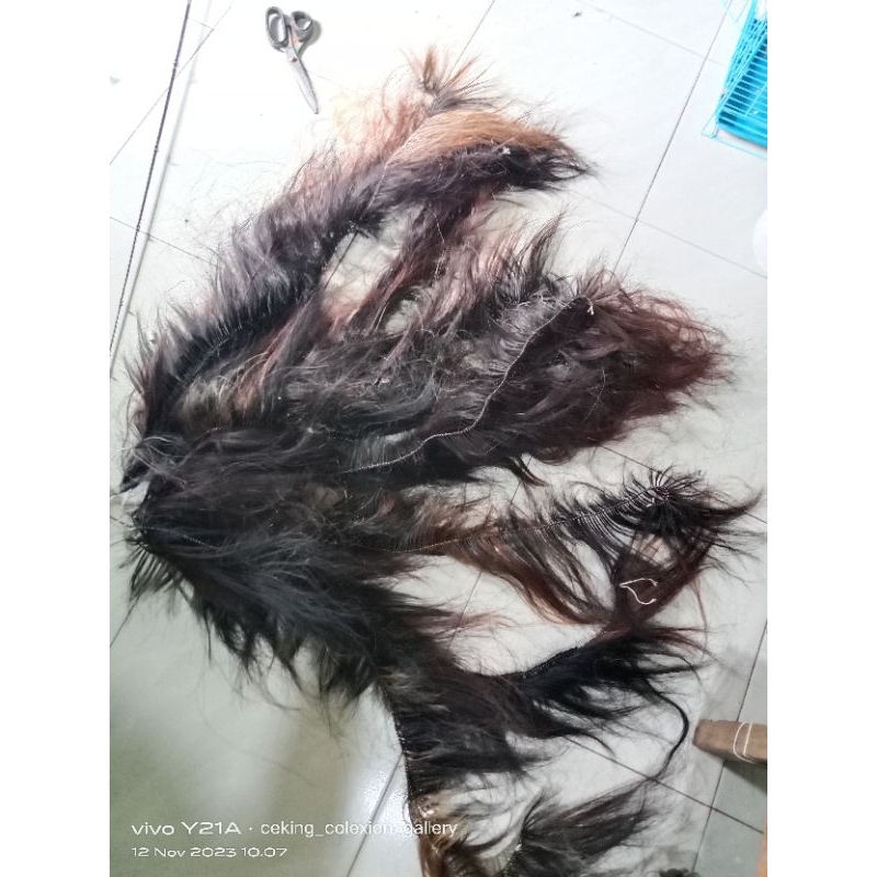 rambut sapi anyaman siap rakit