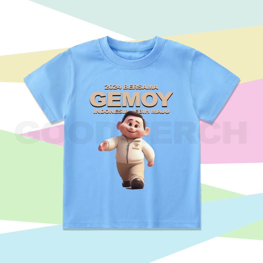 BAJU ANAK KAOS ANAK VIRAL PRABOWO GEMOY PRABOWO GIBRAN CAPRES 2024