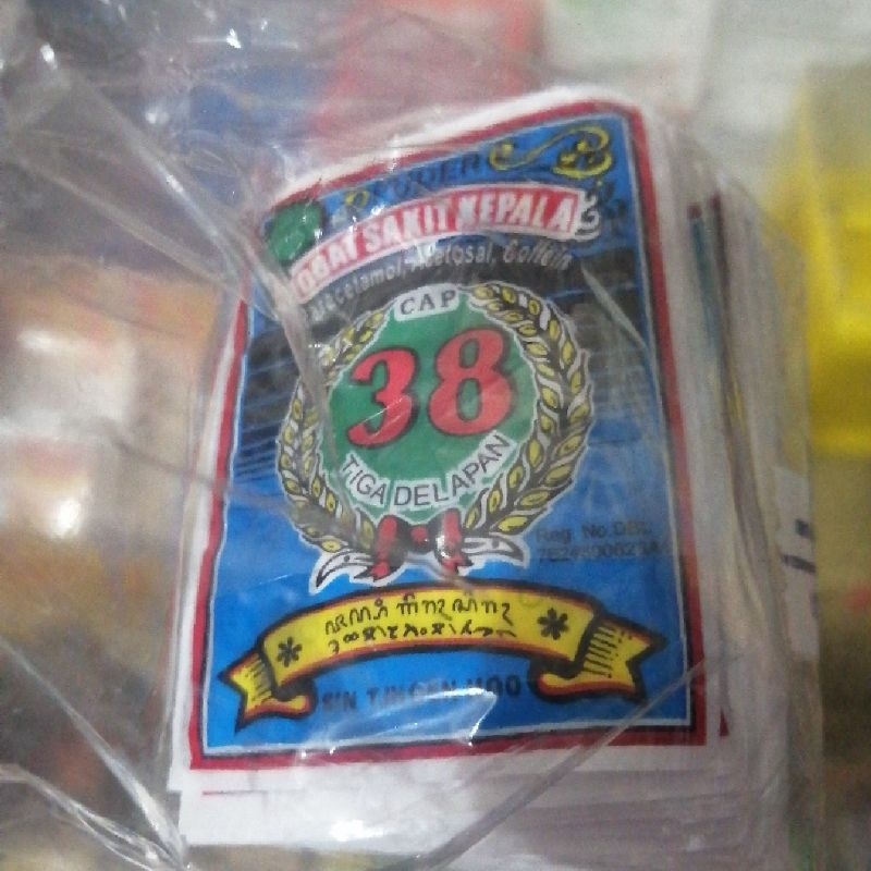 Puder puyer cap 38 tiga delapan obat sakit kepala