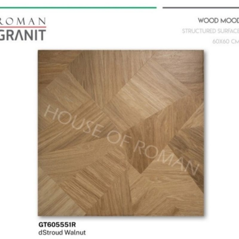 Roman Granit GT605551R dStroud Walnut 60x60 kw1