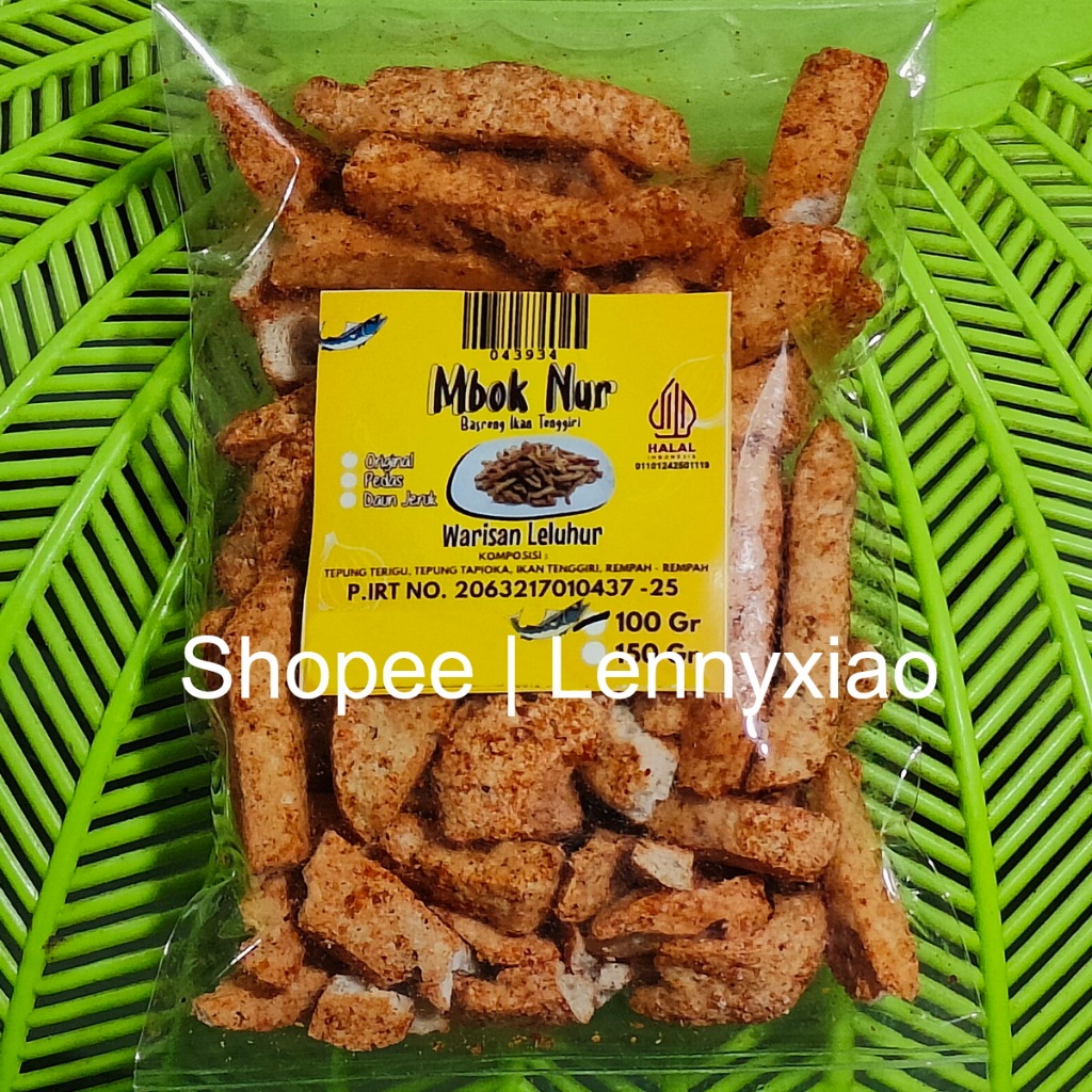 

HALAL MUI Basreng PEDAS Premium Ikan Tenggiri Bakso Goreng Mbok Nur Resep Legendaris Wangi Gurih dan Enak