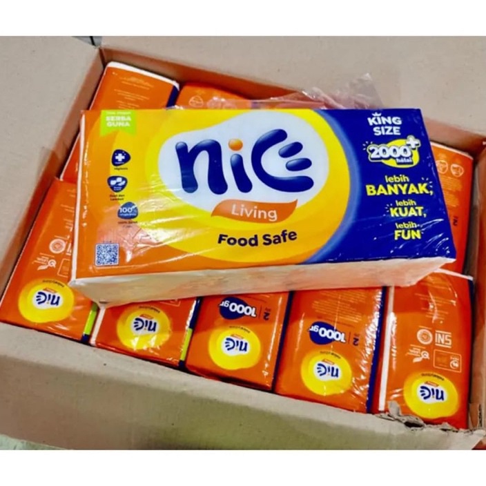 BestSeller TISSUE NICE 1000 GRAM 2 PLY NICE 1000 ISI LEBIH BANYAK NICE 1000 PROMO.