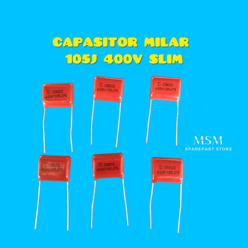 CAPASITOR MILAR 105J 400V SLIM