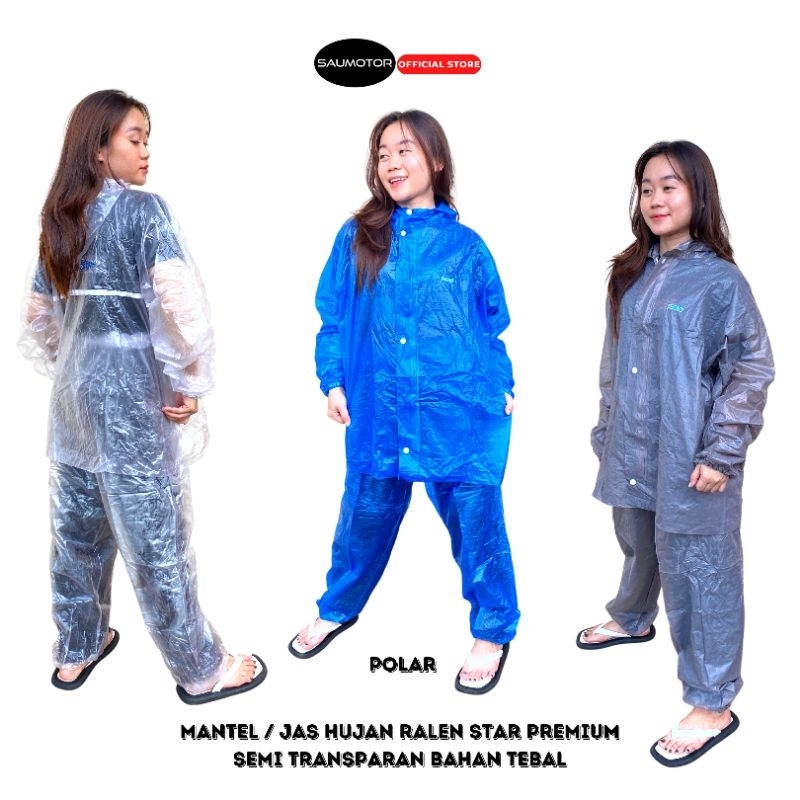 Jas Hujan setelan All Size Ralen Star Polar