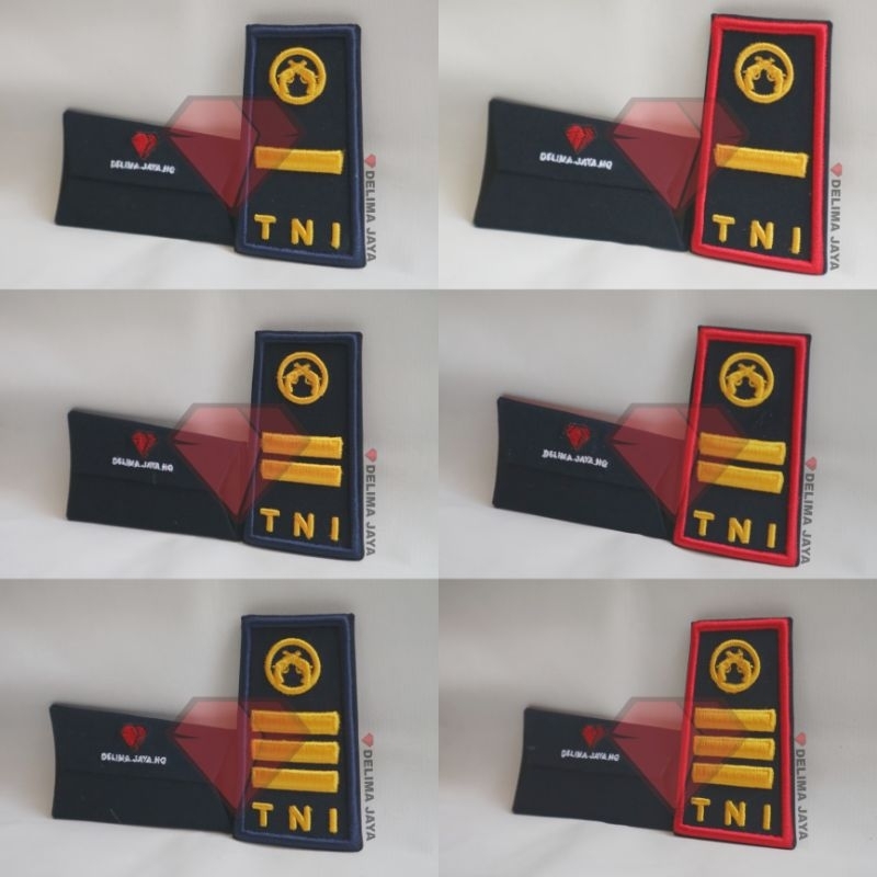 Pangkat PDH TNI AU POMAU / POM Letda / Lettu / Kapten / Mayor / Letkol / Kolonel