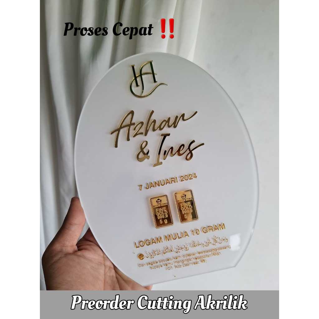 

Laser Akrilik Brush Cat Stone/ Background Custom Cutting grafir