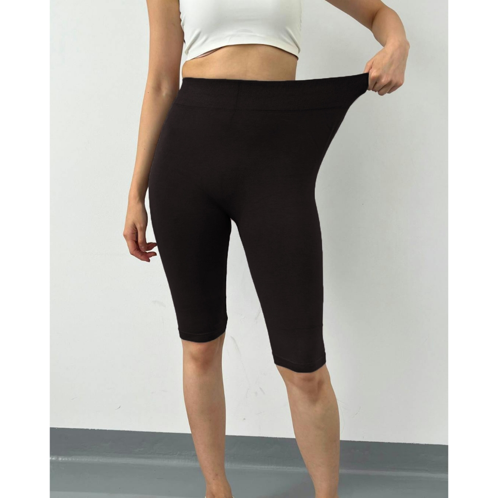 Legging pendek highwaist wanita celana pendek 3/4