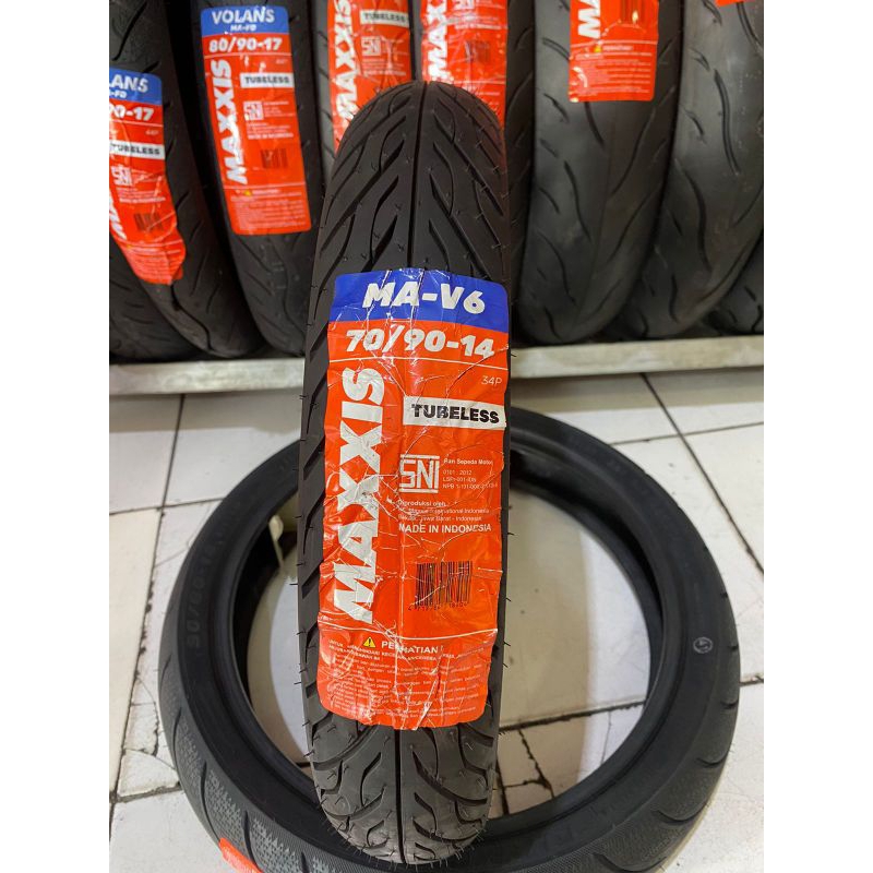 Ban Luar Mio Depan Ukuran 70/90-14 Maxxis MAV6 TUBLES