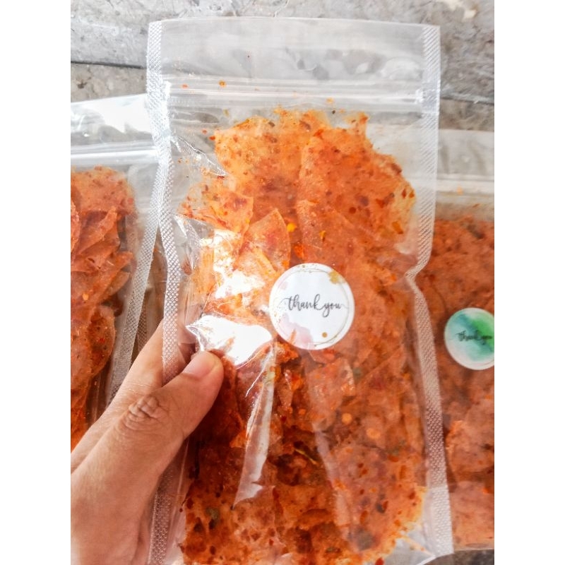 

Kripca pedas dan original extra daun jeruk