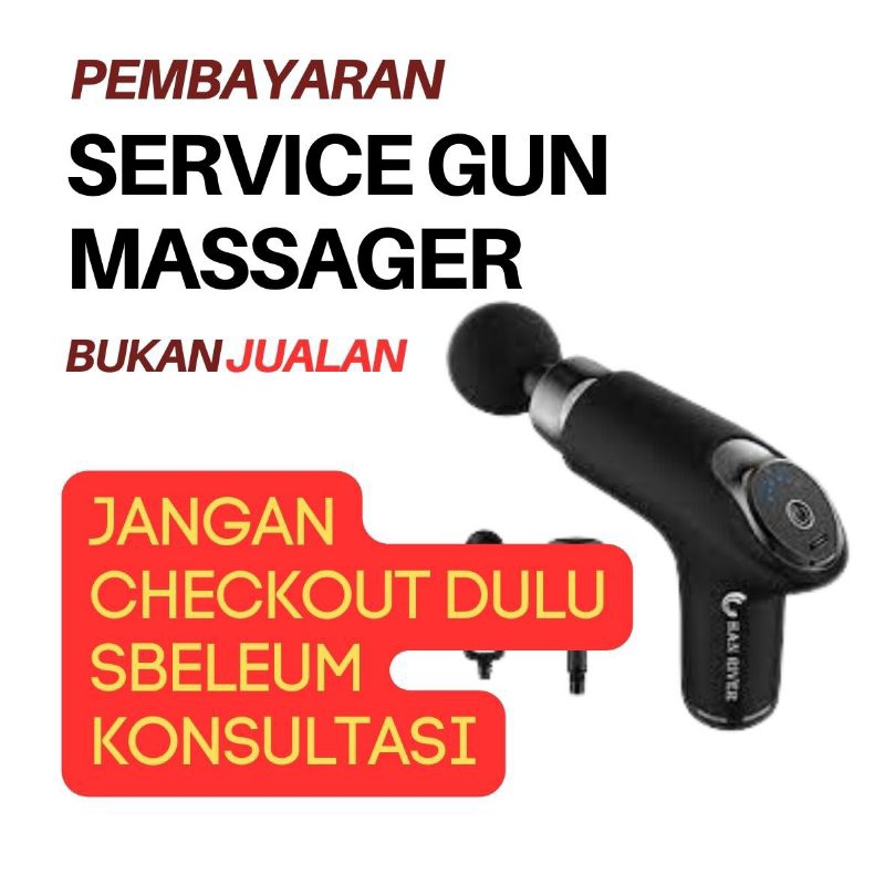JASA SERVIS GUN MASSAGER ALAT PIJAT PORTABLE