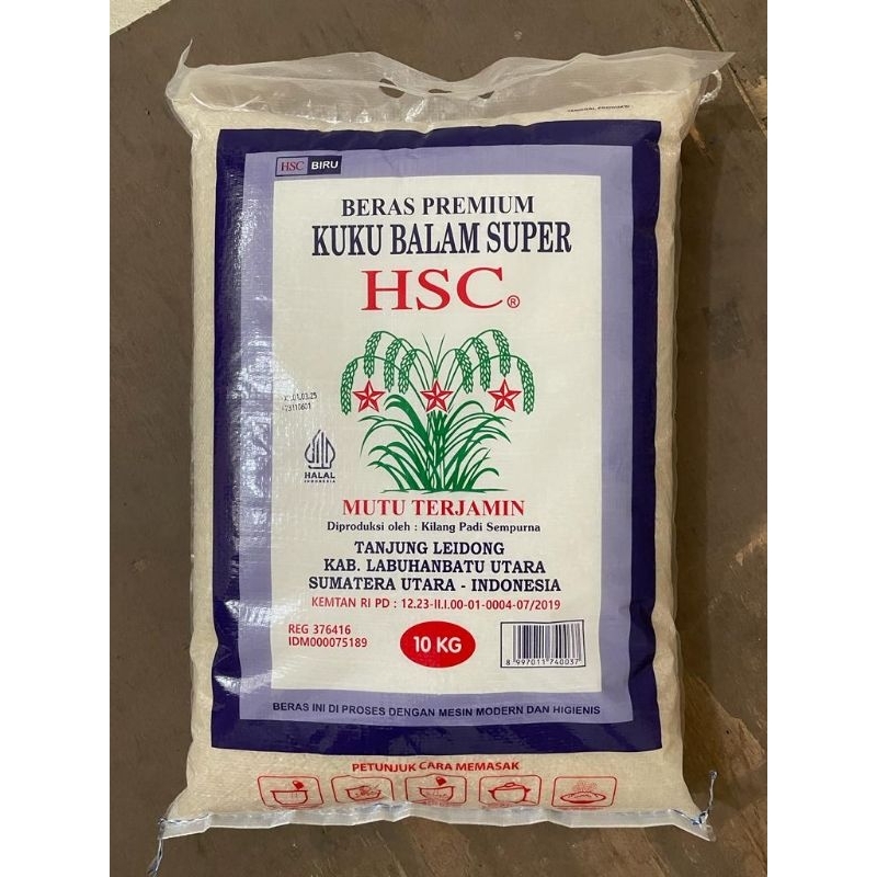 

[10 KG] Beras Premium HSC KKB BIRU - Medan