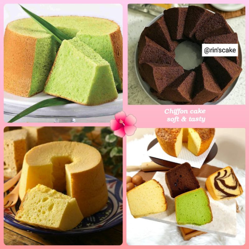 

Chiffon cake pandan gemoy pluffy dia.24cm