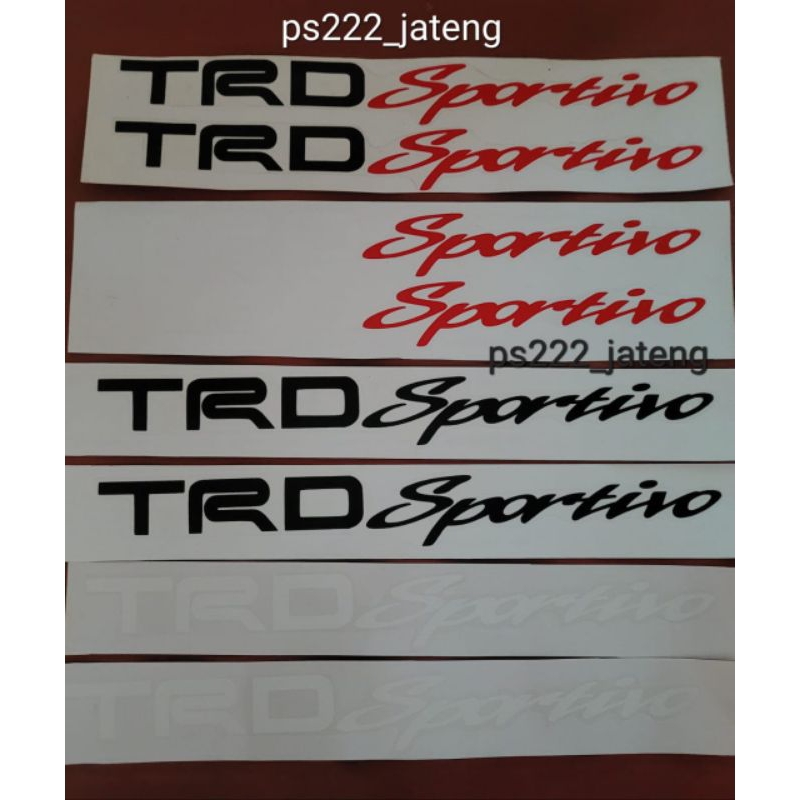 Stiker sticker tulisan trd sportivo/stiker trd sportivo