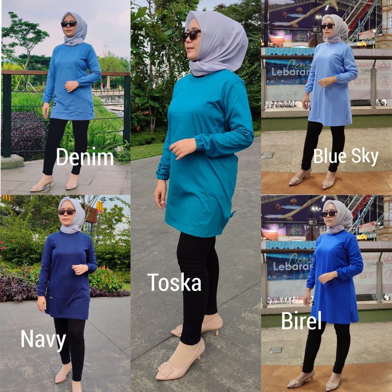 Kaos tunik Six Diary Original | Tunik Kerut |Original Six Diary