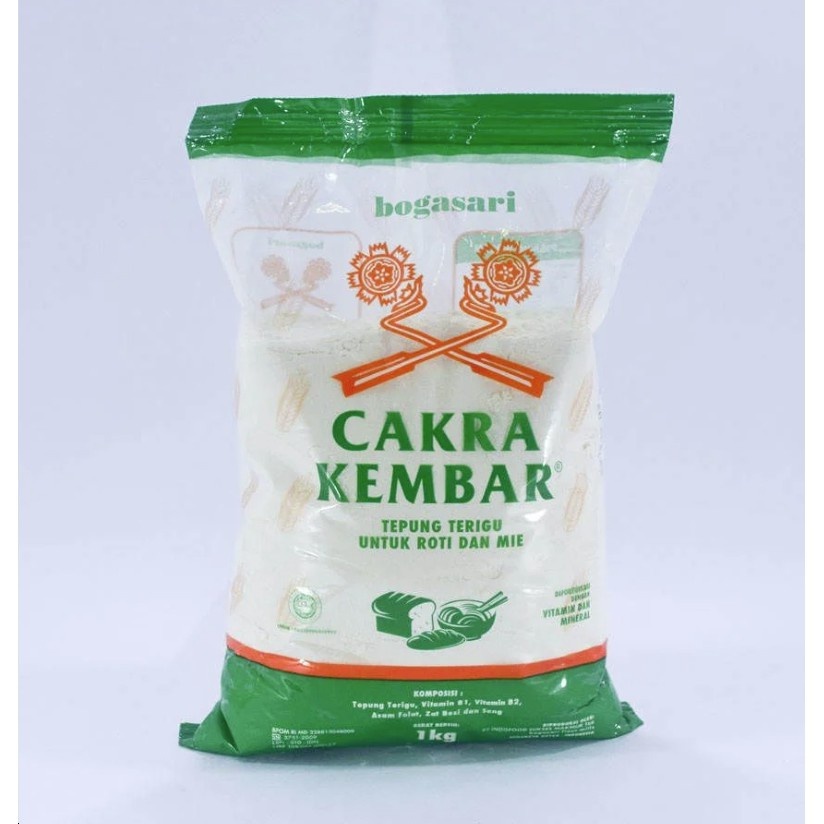 

Tepung Cakra Kembar Ekonomis Kemasan 1kg - Tepung