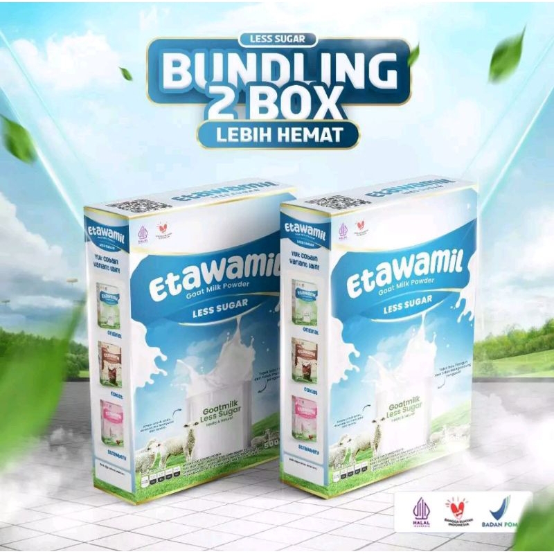 

susu ETAWAMIL non SUGAR TANPA GULA susu kambing etawa bubuk ORIGINAL halal BPOM RI 1kg