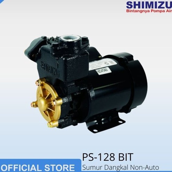 Muraaaahh.. Shimizu PS-128 BIT Pompa Air Non Auto 125 Watt-Pompa-Original-New Arrival-Garansi Resmi-Shimizu Pompa-Pompa Air-Shimizu
